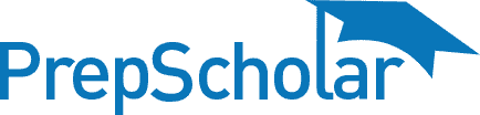 PrepScholar logo in sleek modern font with graduation cap over the last two letters